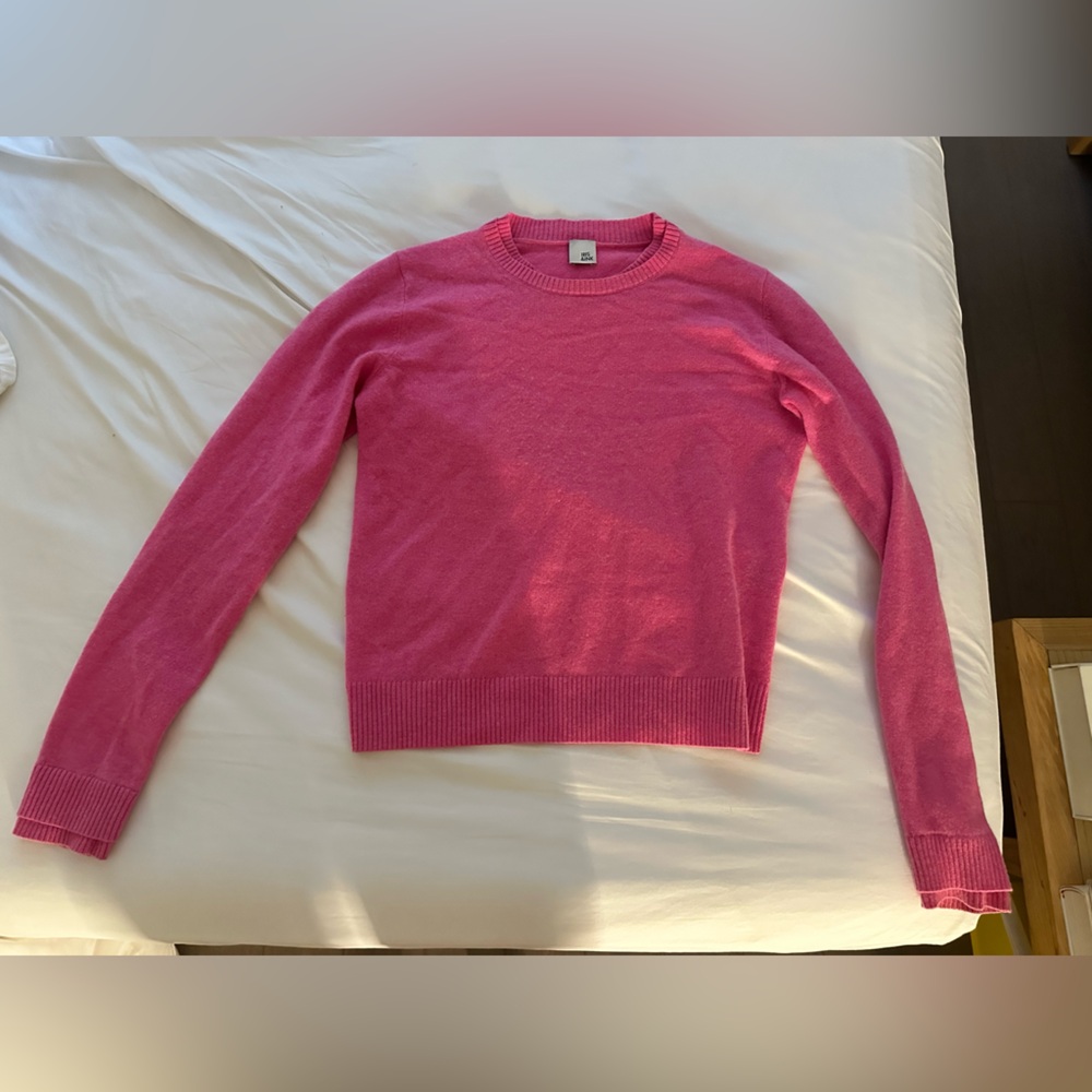 Pink 100% Cashmere Sweater